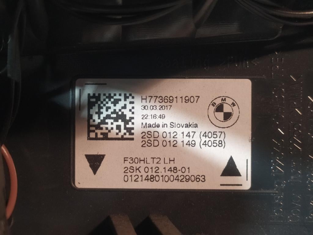 Bmw F30 achterlichten 63212450108/2450108, Ophalen, Gebruikt, BMW