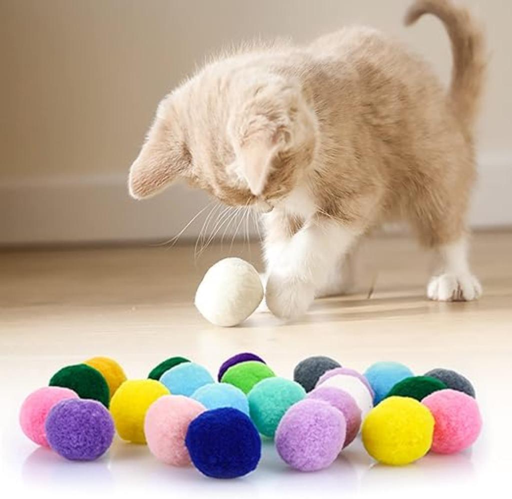 30 pièces de balles souples pour chats LIVRAISON GRATUITE E, Animaux & Accessoires, Jouets pour chats, Neuf, MOLAIN, -, -