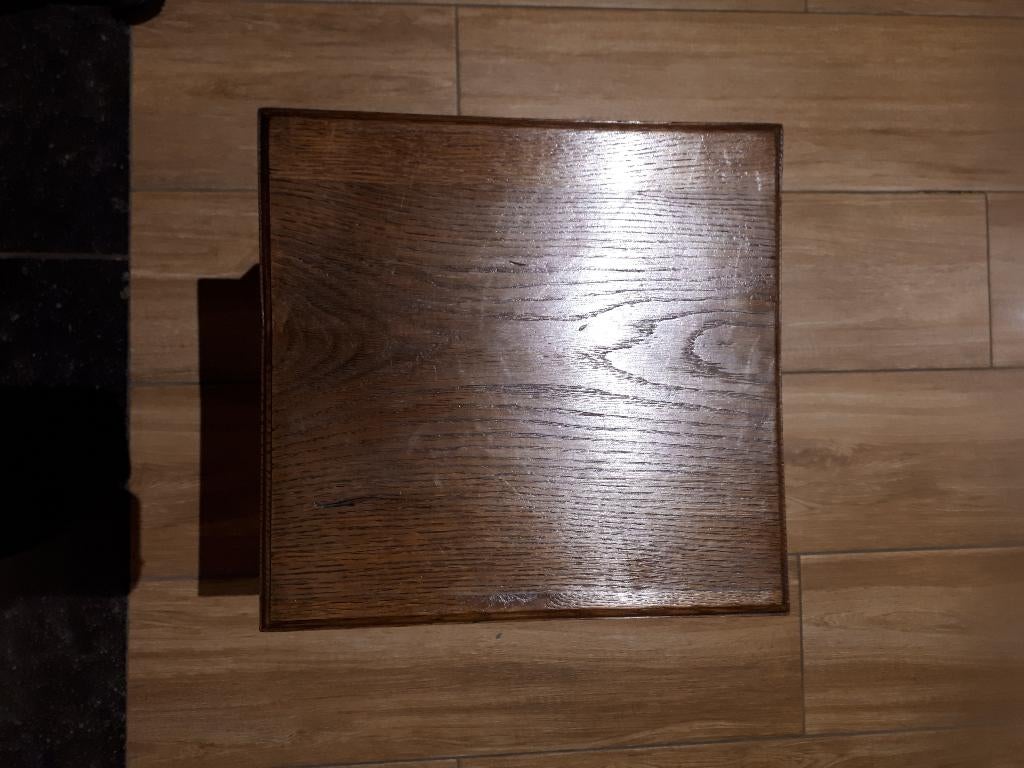 Vierkante houten tafel, Ophalen, Minder dan 50 cm, 50 tot 100 cm, Zo goed als nieuw