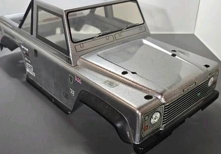 HPI Defender 90 pickup lexan body 1/10 – grijs, Hobby en Vrije tijd, Elektro, Auto offroad, Ophalen of Verzenden, Zo goed als nieuw