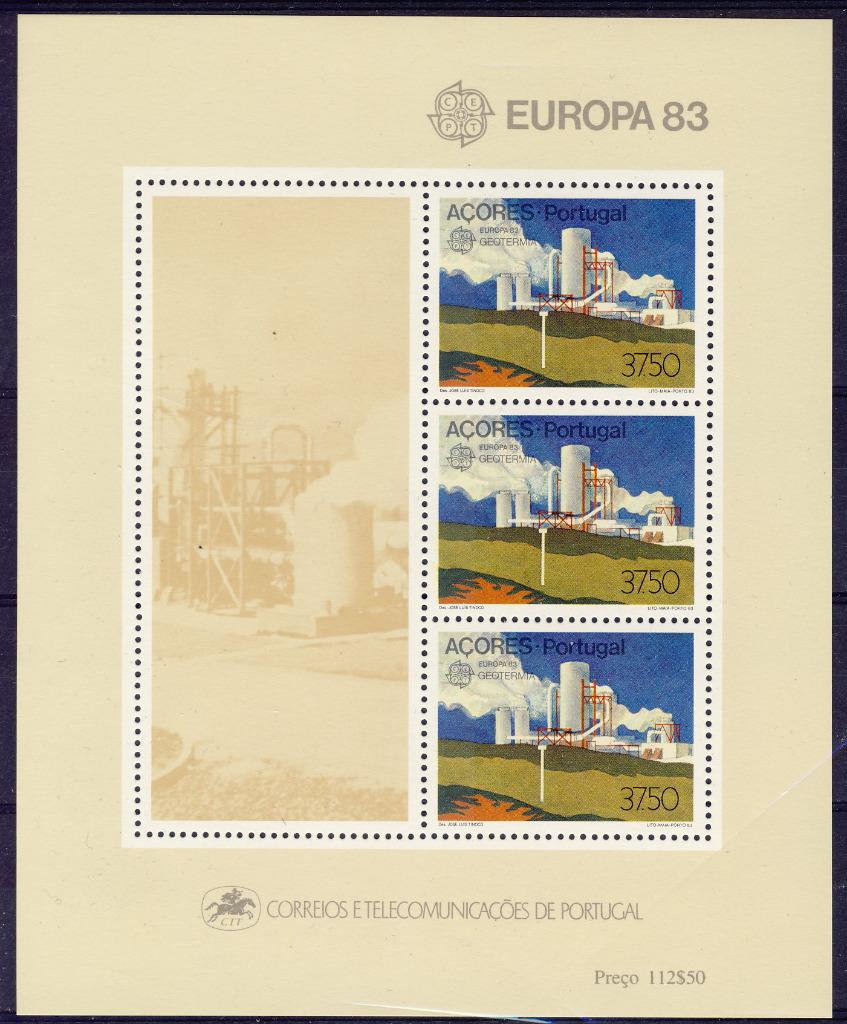 Azoren 1983 - CEPT blok 4 **, Verzenden, Postfris