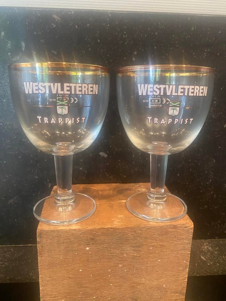 Westvleteren trappist 2 x 15 cl degustatieglas, Ophalen of Verzenden, Gebruikt, Glas of Glazen, Overige merken