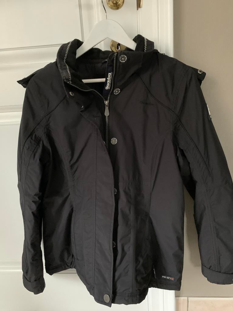 Skijas Gaastra L donkerblauw met sneeuwband en kap, Ophalen of Verzenden