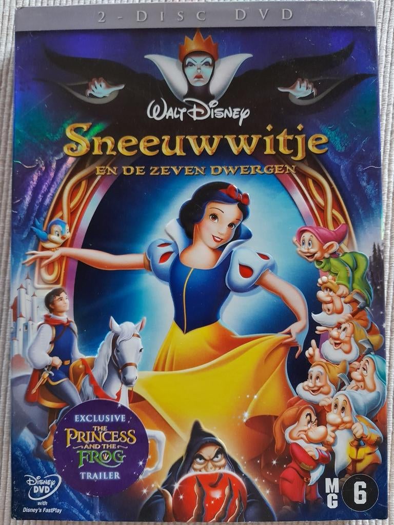Sneeuwwitje en de zeven dwergen, Cd's en Dvd's, Tekenfilm, Amerikaans, Ophalen of Verzenden, Zo goed als nieuw