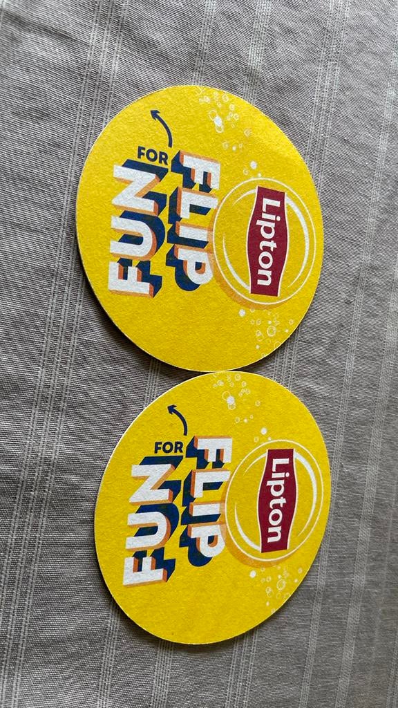 Sous-bock Lipton, Enlèvement ou Envoi, Utilisé, Sous-bock, Autres marques