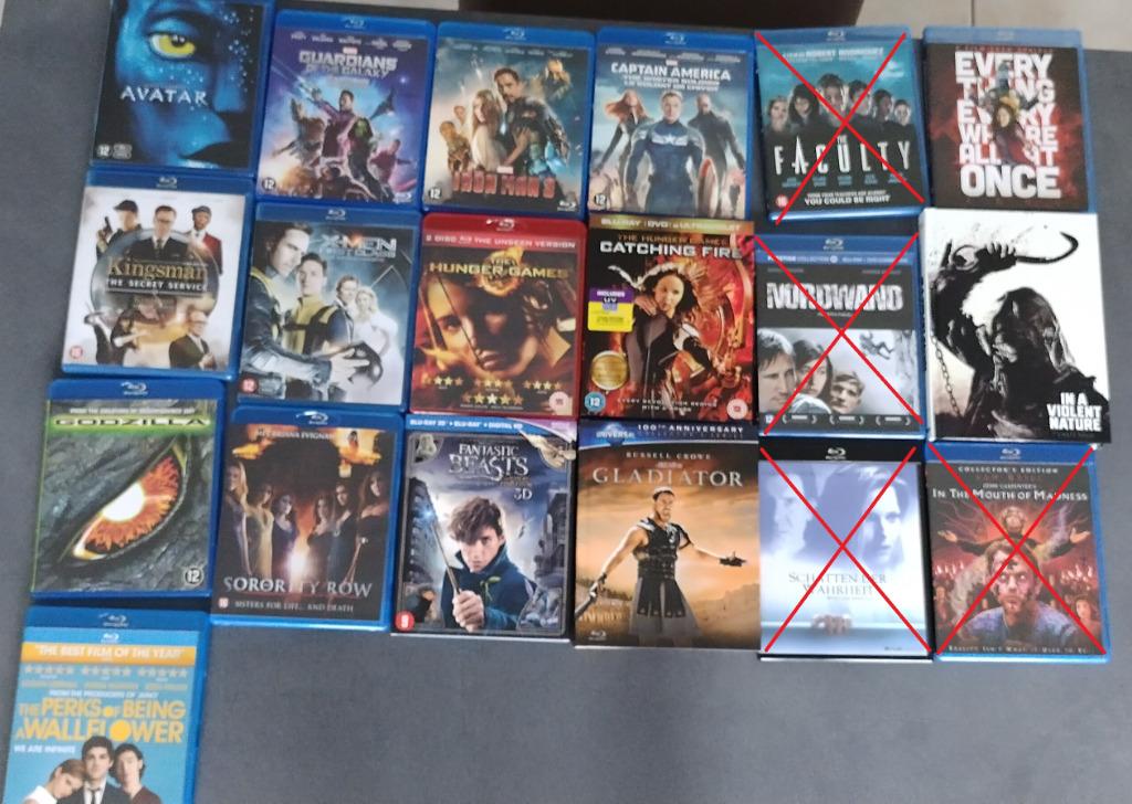 Verschillende blu-rays, Cd's en Dvd's, Blu-ray, Zo goed als nieuw, Ophalen of Verzenden