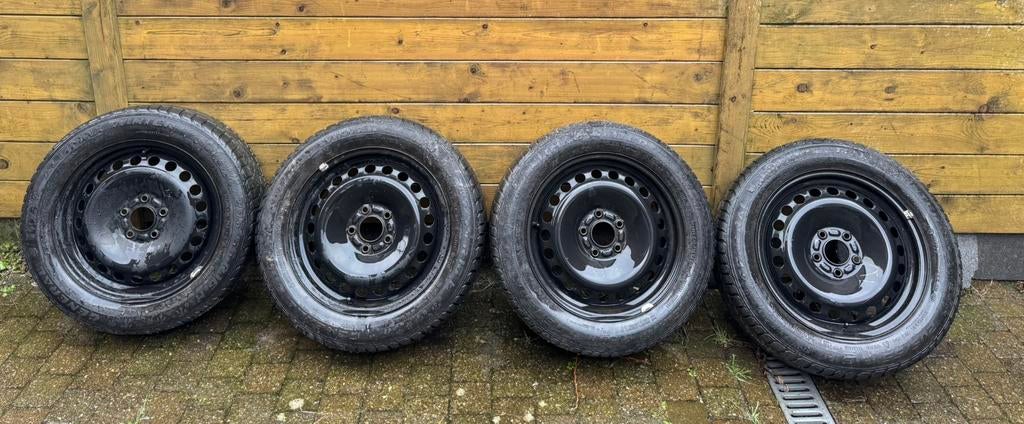 205 55 r16 winterbanden met velgen geschikt voor volvo v50, Auto-onderdelen, Banden en Velgen, Ophalen, Gebruikt, Velg(en), 16 inch