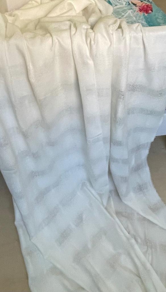 WIT STOF VOOR GORDIJNEN OF DRAPERIE !!!NIEUW!!!, Neuf, Enlèvement ou Envoi, 100 à 150 cm, 200 cm ou plus