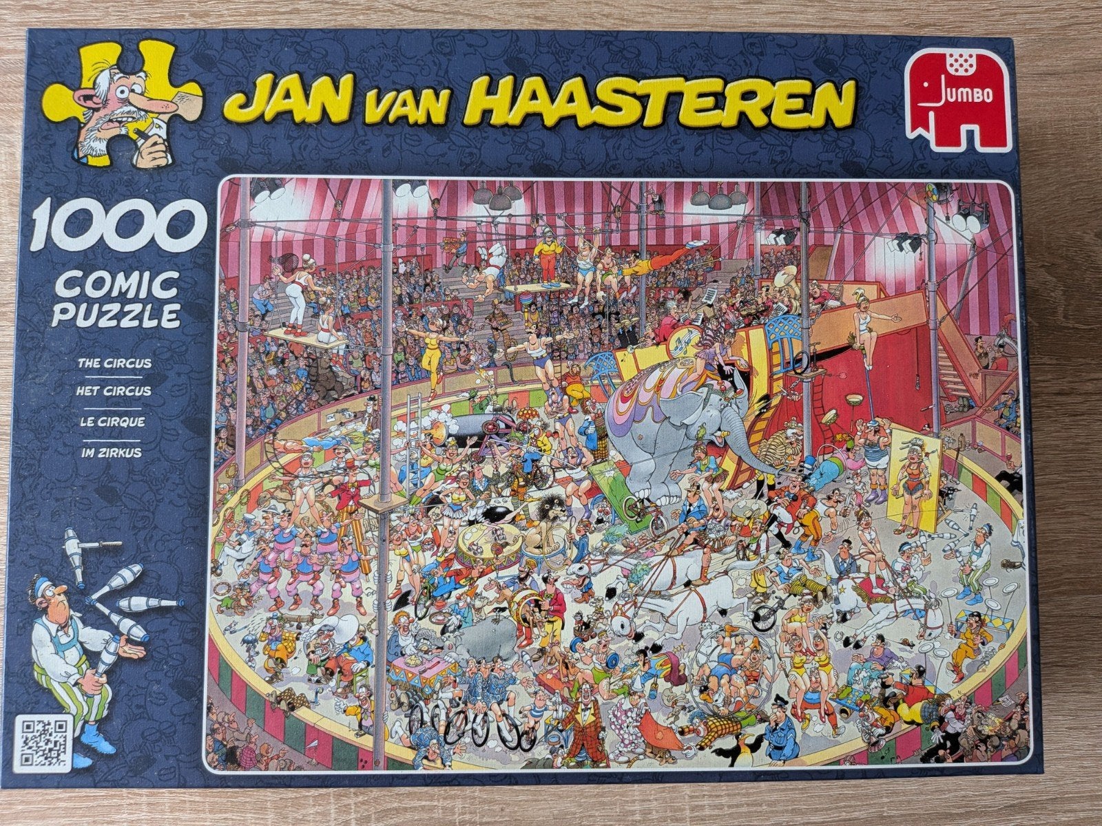 Puzzel 1000 stukken Circus - Jan van Haasteren, Ophalen, 500 t/m 1500 stukjes, Gebruikt, Legpuzzel