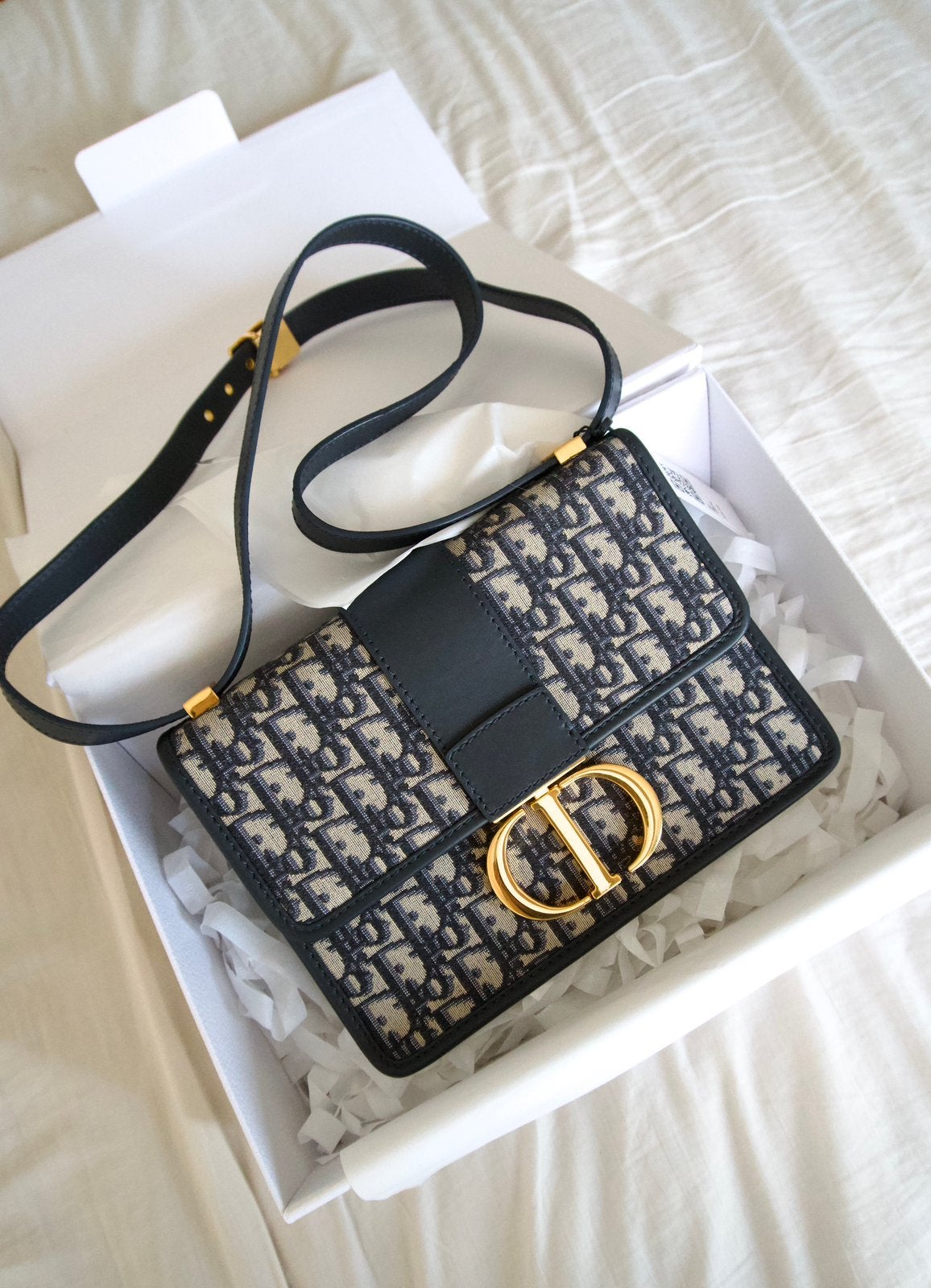 Dior Tas-30 Montaigne-Navy Blue, Enlèvement ou Envoi, Comme neuf