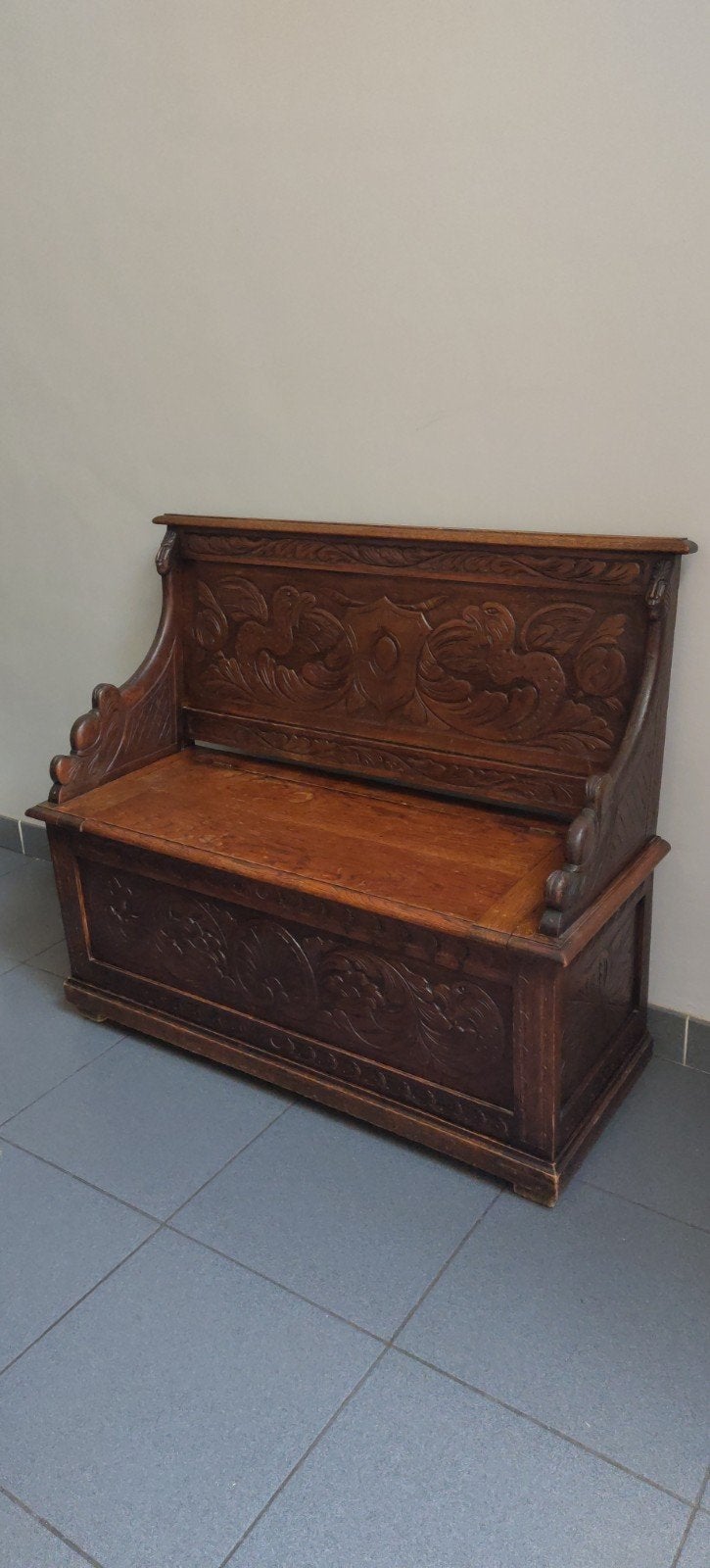 Banc bois avec caisson de rangement, Enlèvement