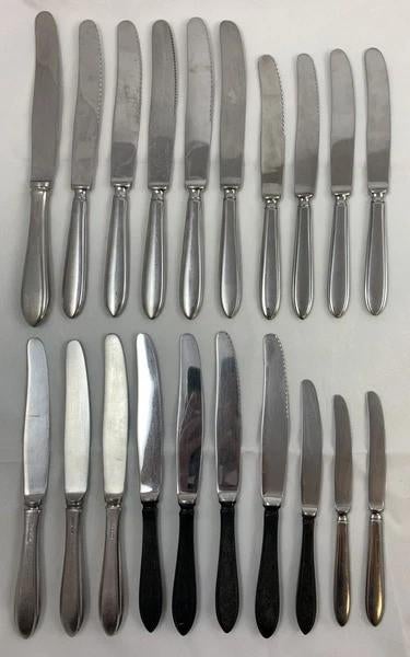 Gero Zilmeta 718 Puntfilet Bestek 20 stuks Messen Vintage, Verzenden, Zo goed als nieuw, Inox of Chroom, Bestekset