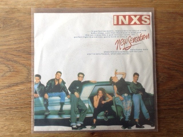 single inxs, 7 inch, Ophalen of Verzenden, Fotohoes, Rock en Metal