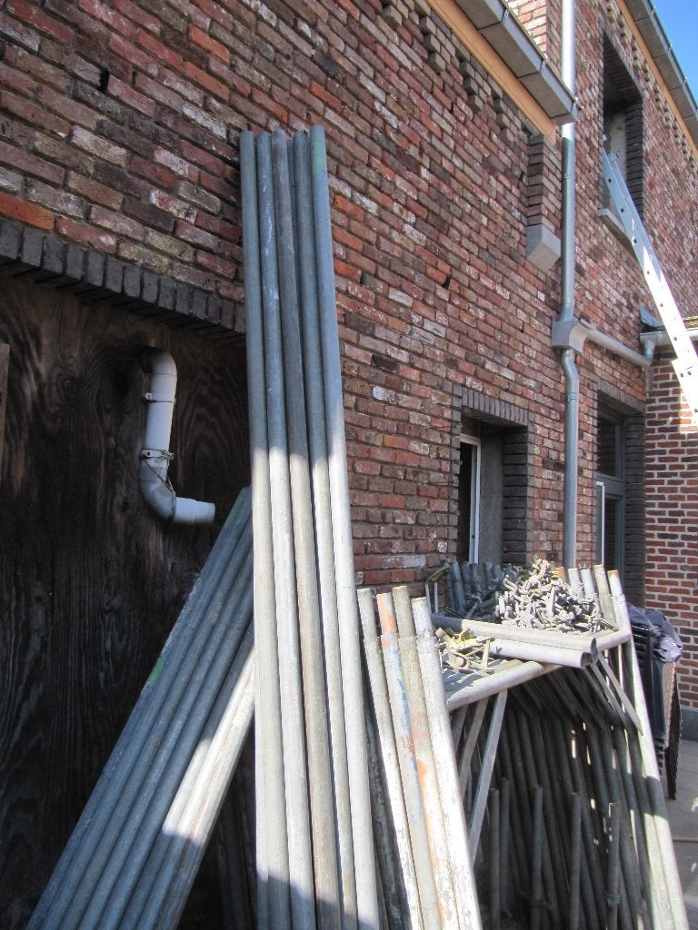 ZWARE GALVANISE METSERSTELLING, Doe-het-zelf en Bouw, Steigers, Ophalen, Gebruikt, Gevelsteiger, 5 meter of hoger