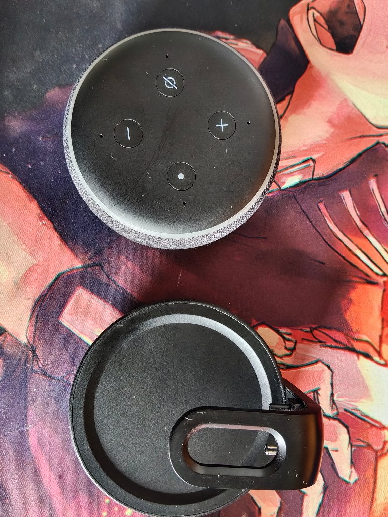 echo dot alexa 3ème gén amazon avec ou sans fil rechargeable, Enlèvement ou Envoi, Comme neuf, Enceinte intelligente