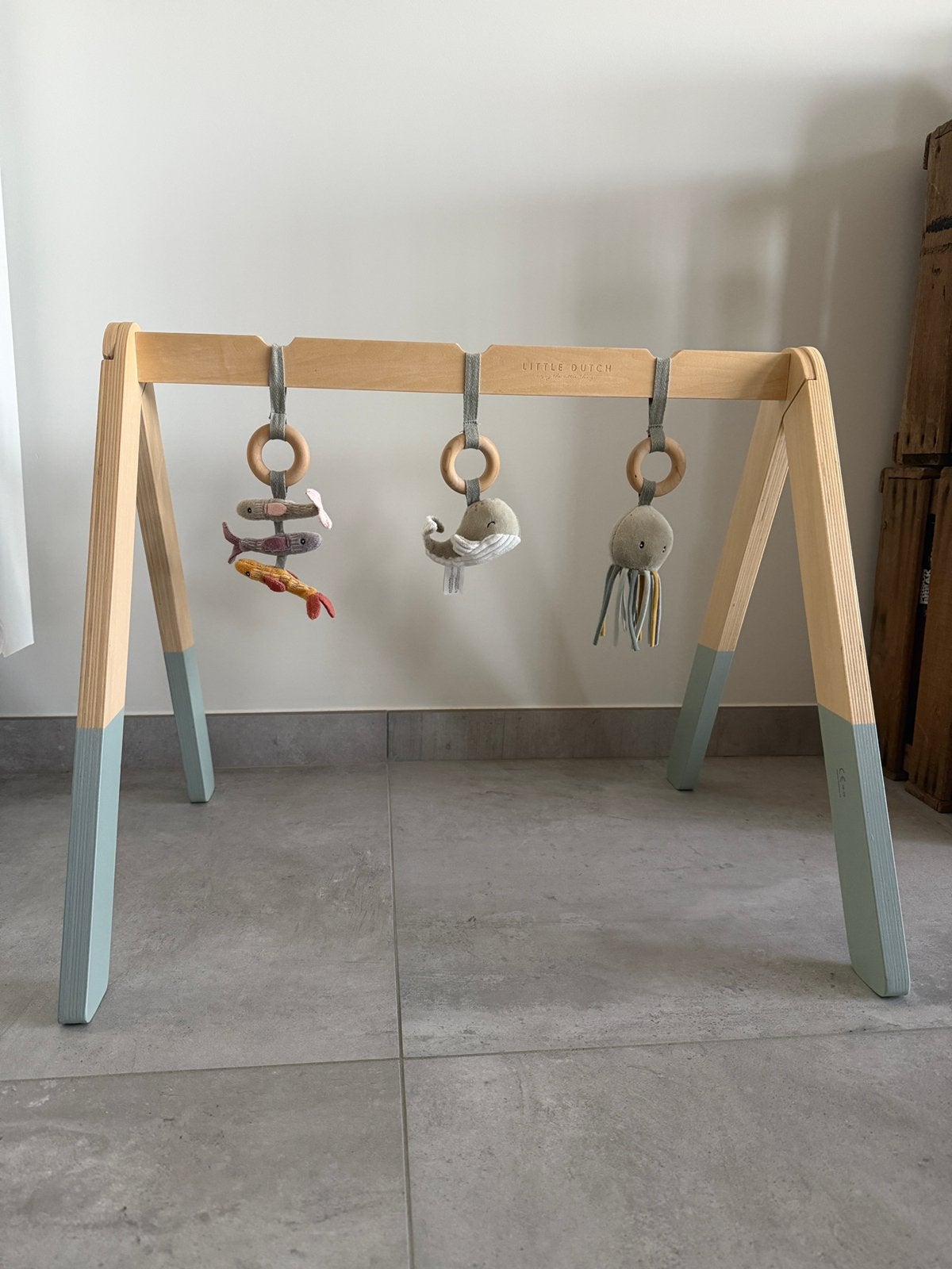 Little Dutch babygym / speelboog Ocean mint, Ophalen, Zo goed als nieuw, Babygym