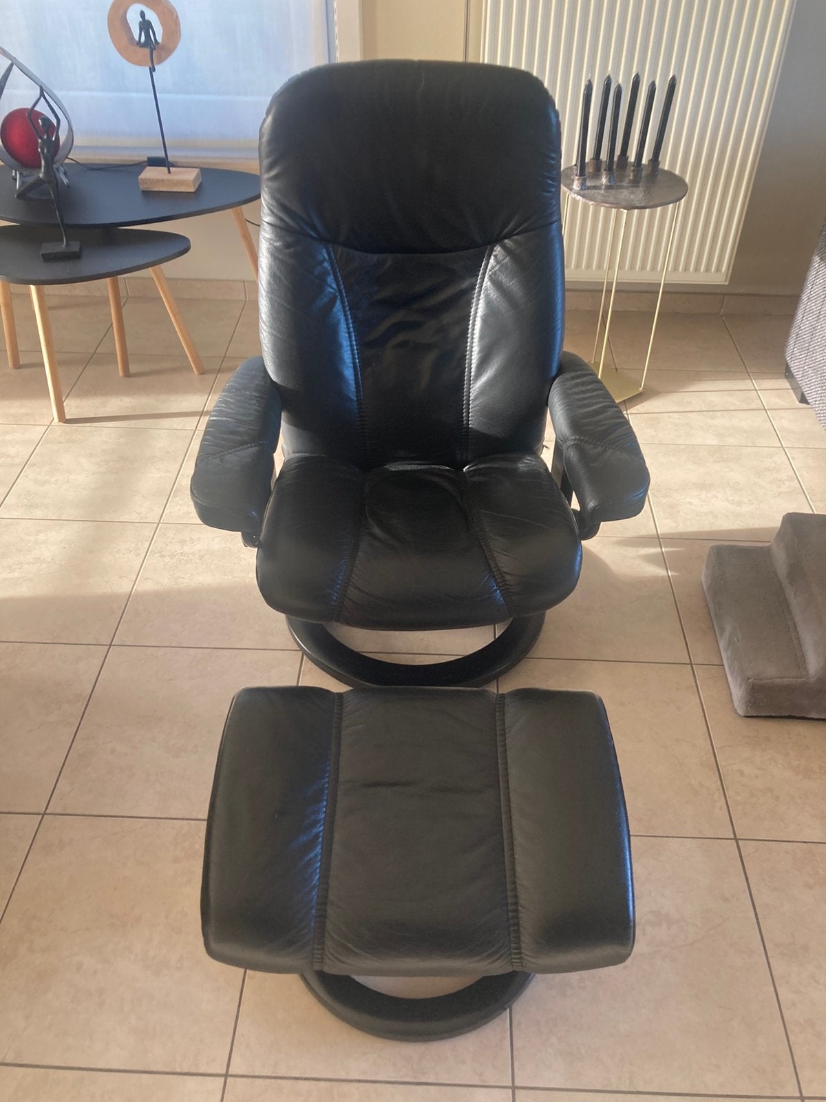 relax zetel Stressles, Huis en Inrichting, Ophalen, Gebruikt, Eenpersoons, Leer