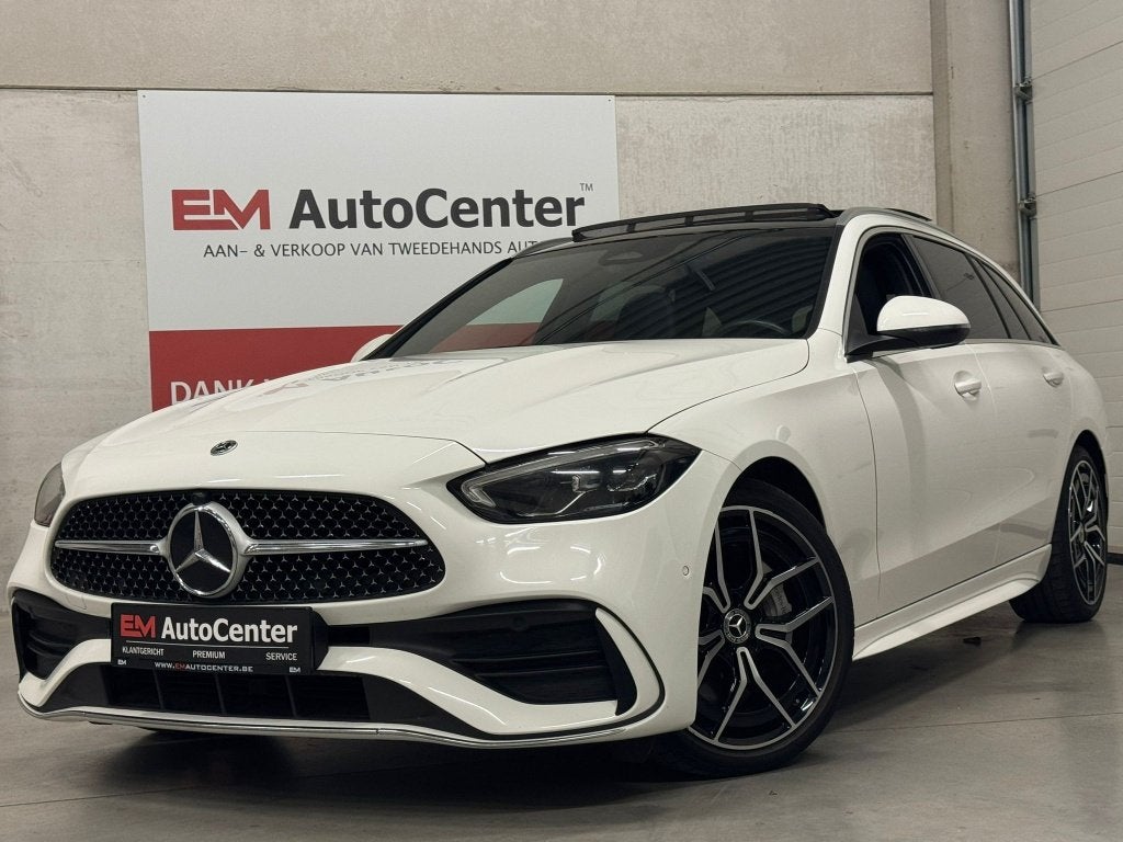 Mercedes C 220 d 4-Matic AMG Line Pano-CAM-CarPlay-Trekhaak, Autos, Achat, Euro 6, Entreprise, Entretenue par le concessionnaire