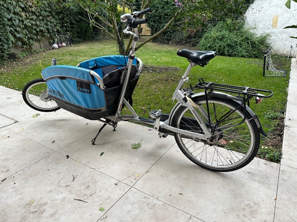 Bakfiets gazelle, Fietsen en Brommers, Ophalen, Gebruikt, Elektrisch, 2 kinderen