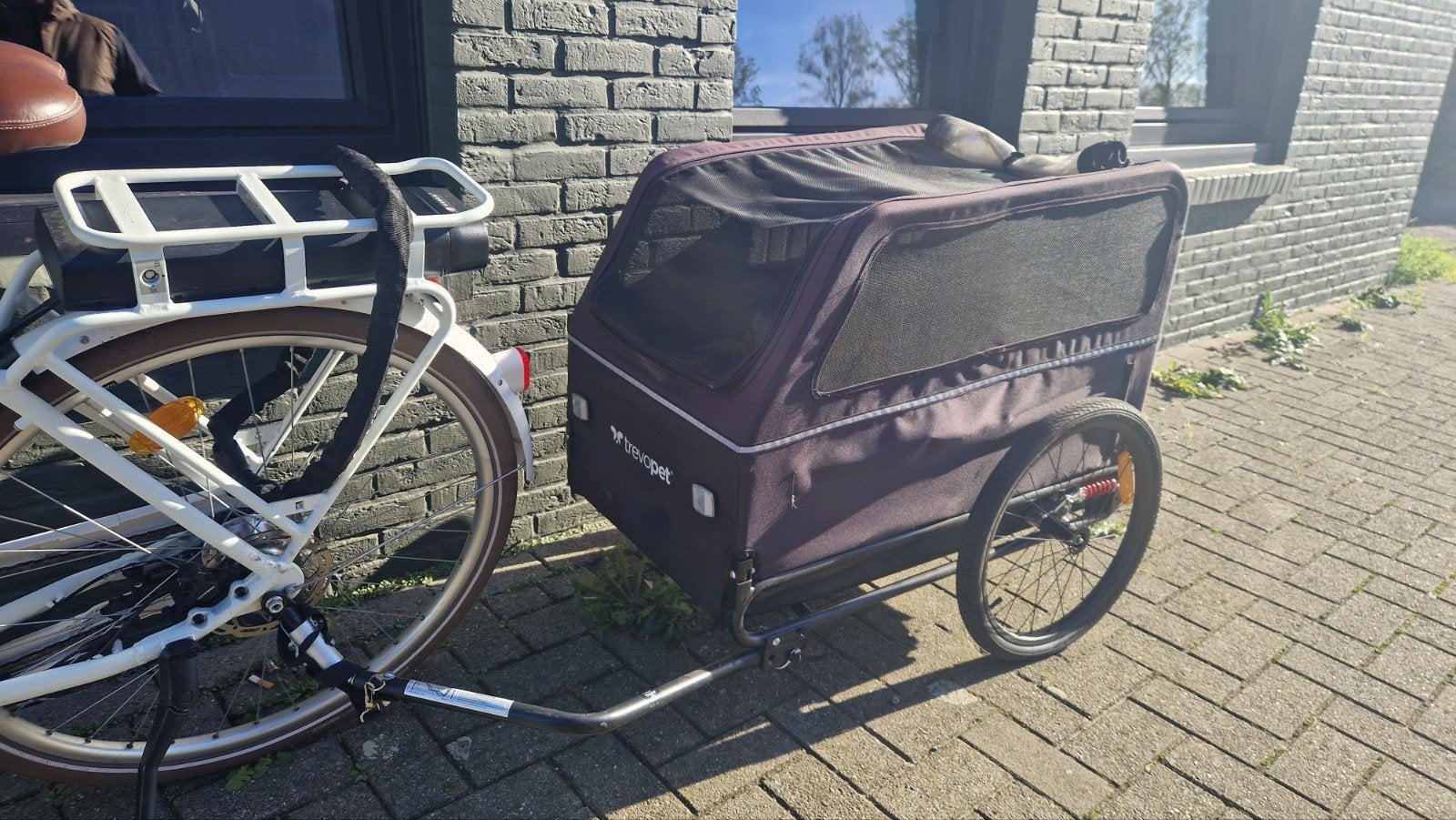 Trevopet Honden fietskar XL, Dieren en Toebehoren, Ophalen of Verzenden, Zo goed als nieuw, Hondenfietskar