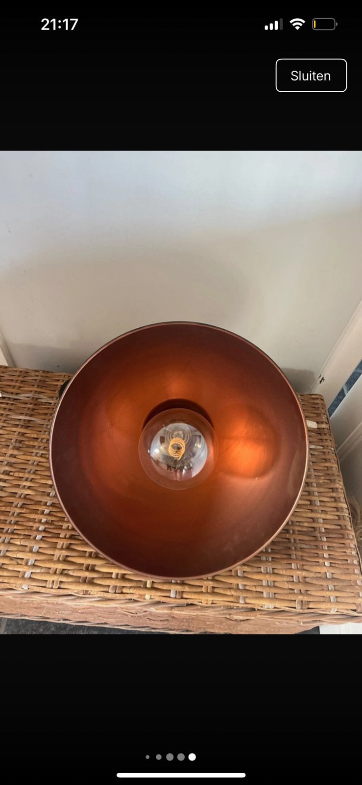Hanglamp, Enlèvement, Comme neuf, Suspension