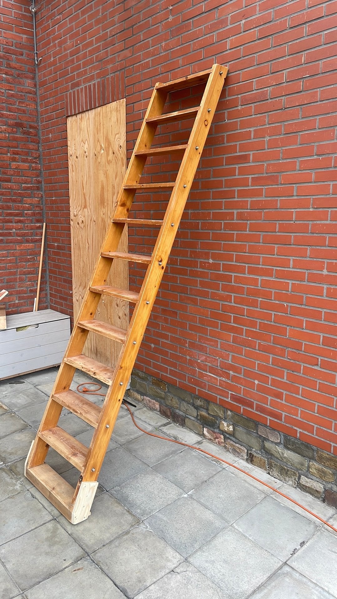 Houten (zolder)trap, Ophalen, Gebruikt, Trap, 2 tot 4 meter