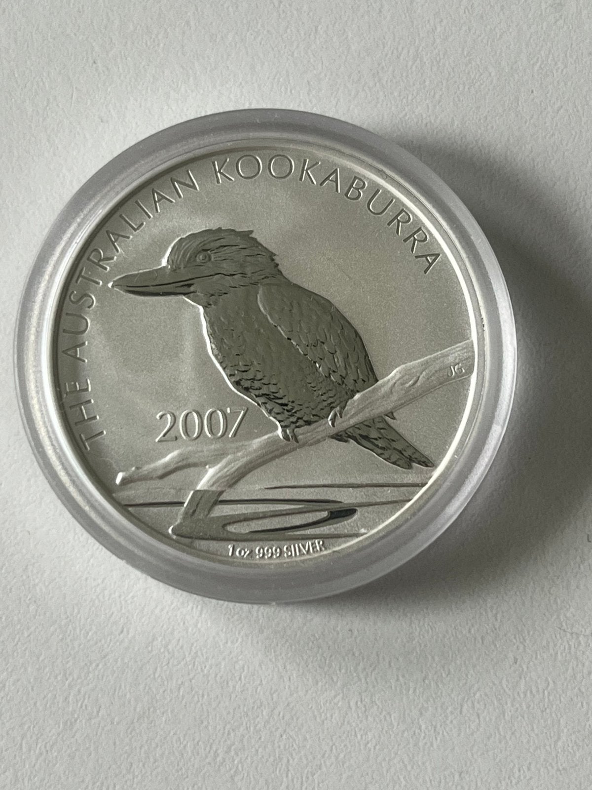 Pièce de collection en argent 1 oz Kookaburra 2007, Enlèvement ou Envoi, Argent