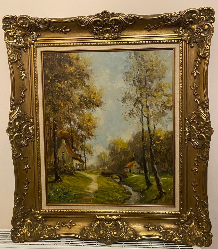 Peinture sur toile signée P.Hyde, Enlèvement