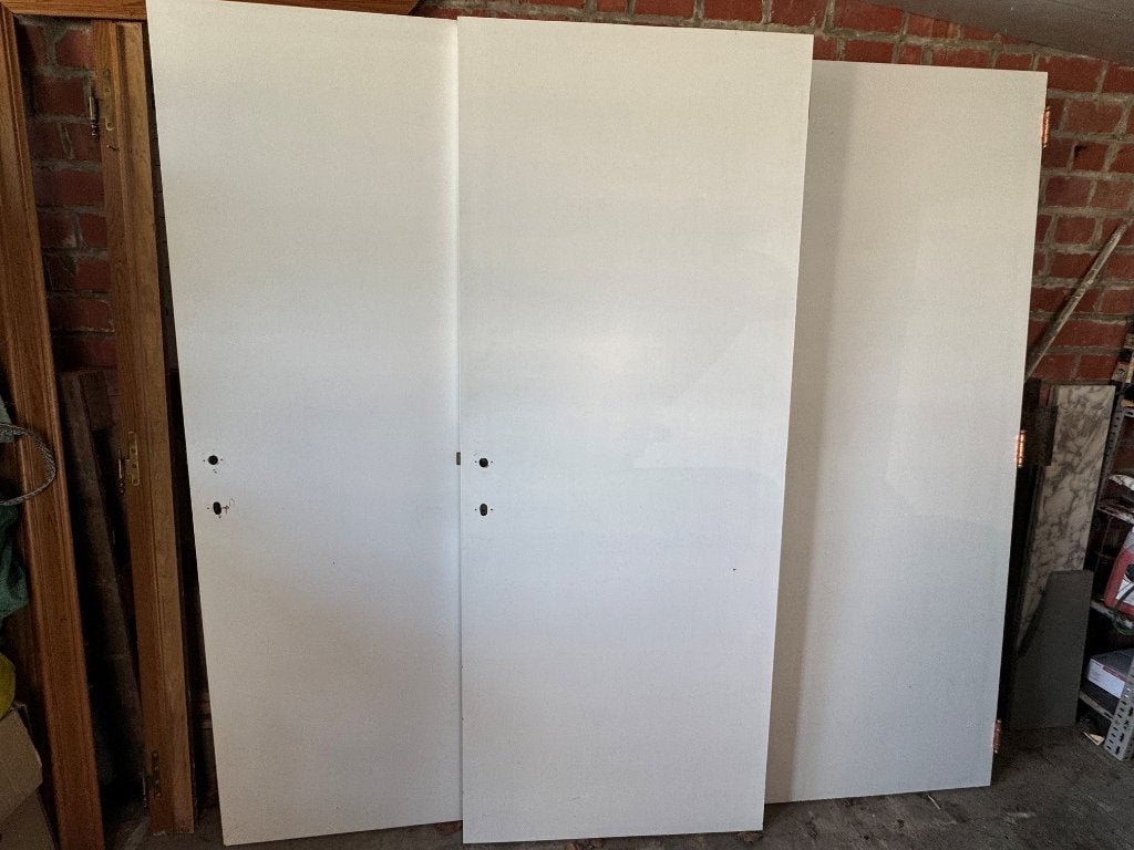 Schilderdeuren 4 stuks, Doe-het-zelf en Bouw, Ophalen, Gebruikt, 80 tot 100 cm, Binnendeur