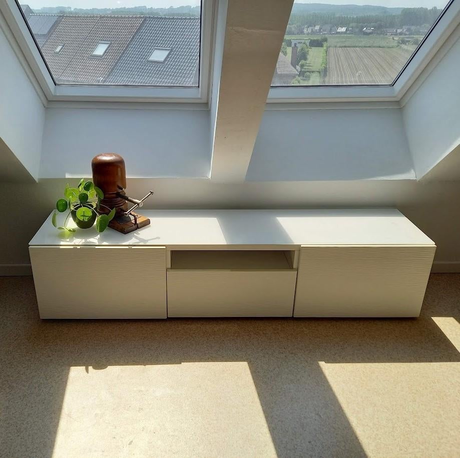Besta TV kast Ikea, Huis en Inrichting, Ophalen, Overige materialen, Gebruikt, 150 tot 200 cm
