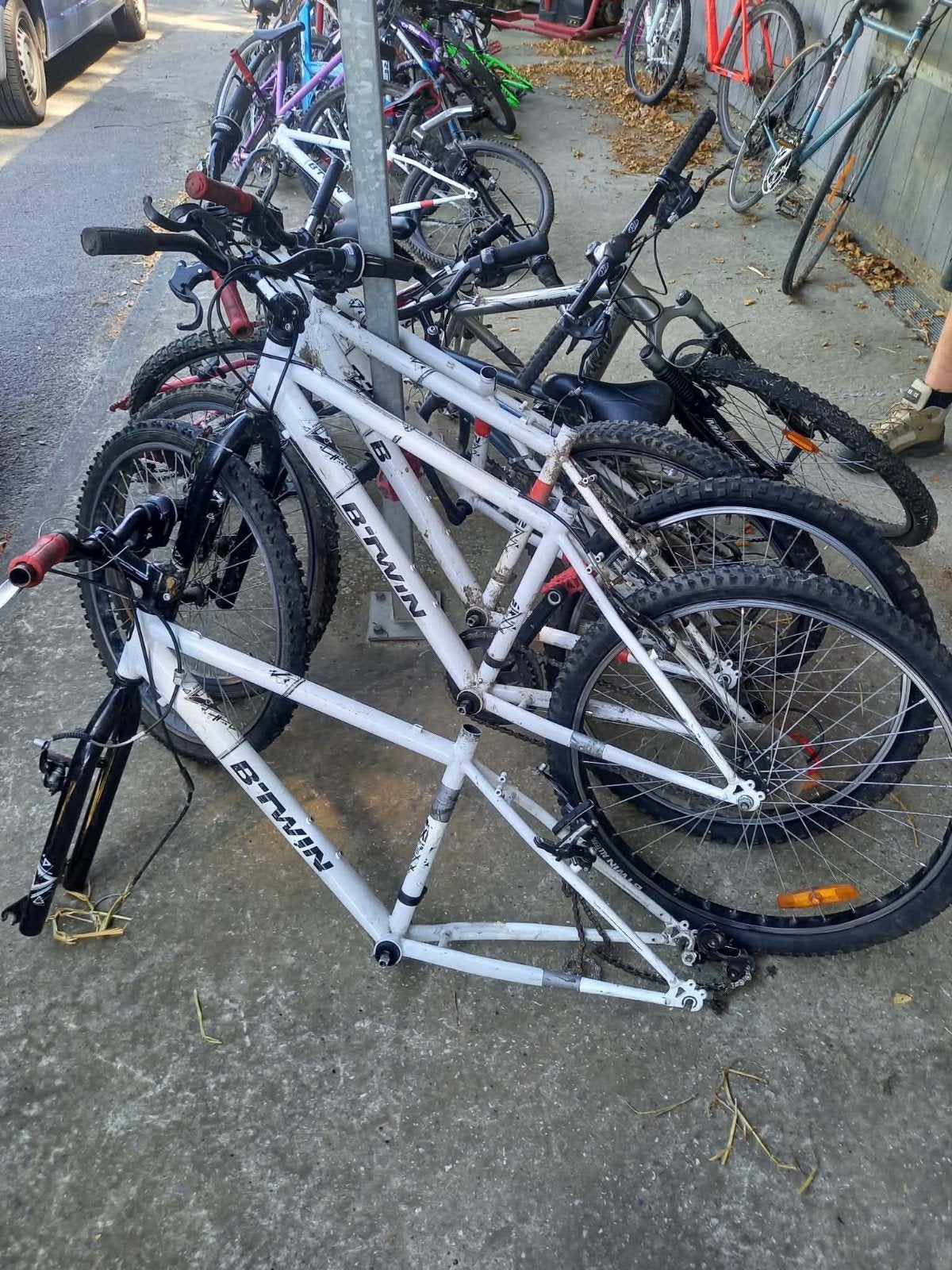 lot de vélos, Ophalen