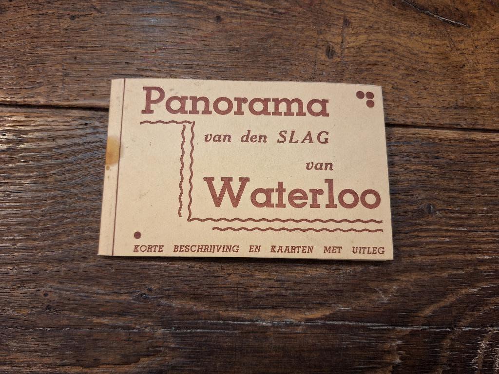 boekje Panorama van de slag van Waterloo, Verzamelen, Ophalen of Verzenden, Voor 1920, Ongelopen, Antwerpen
