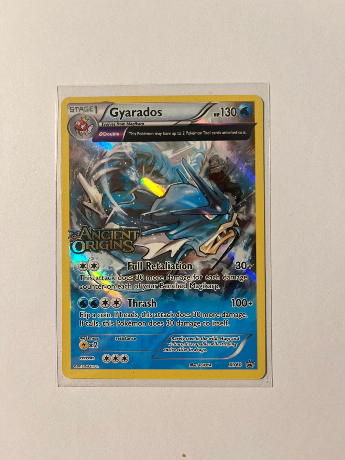 Gyarados (XYPR 60) XY Black Star Promos, Hobby en Vrije tijd, Verzamelkaartspellen | Pokémon, Ophalen of Verzenden, Zo goed als nieuw