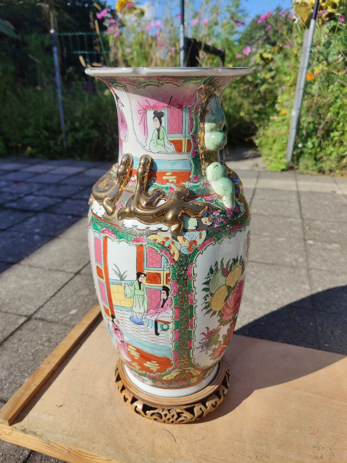 3 authentieke Chinese vazen, Enlèvement