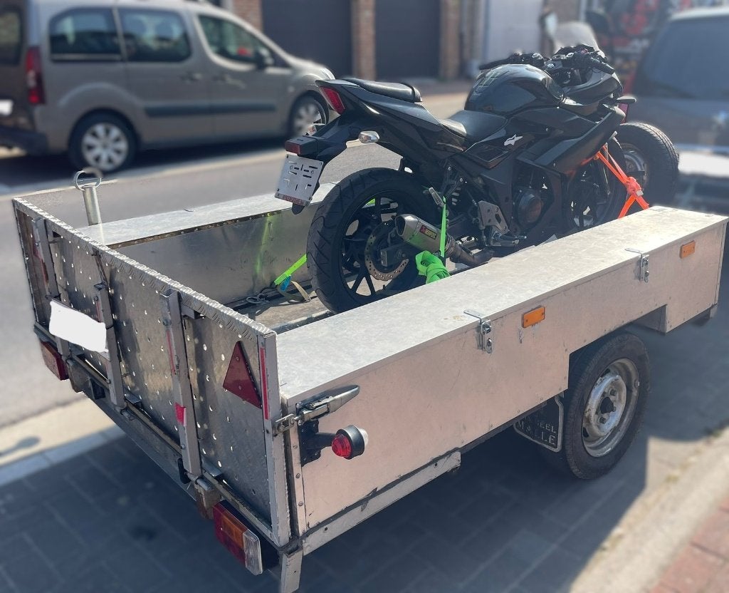 Motoraanhangwagen Geremd TE KOOP, Enlèvement, Comme neuf