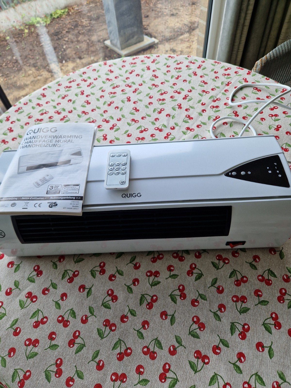 Elektrische wandverwarming, Ophalen