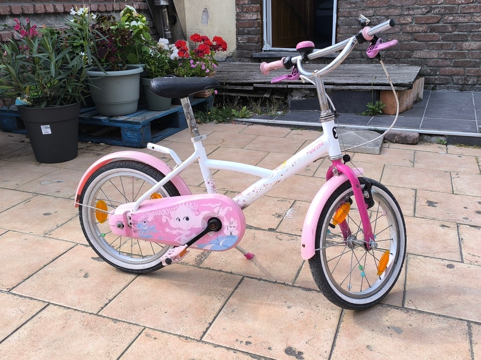 Vélo fille 4-6 ans, Vélos & Vélomoteurs, Frein sur jante, Enlèvement, Utilisé, Frein à main