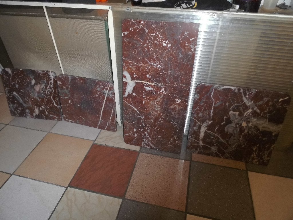 marbre  rouge, Bricolage & Construction, Enlèvement, Utilisé, Marbre