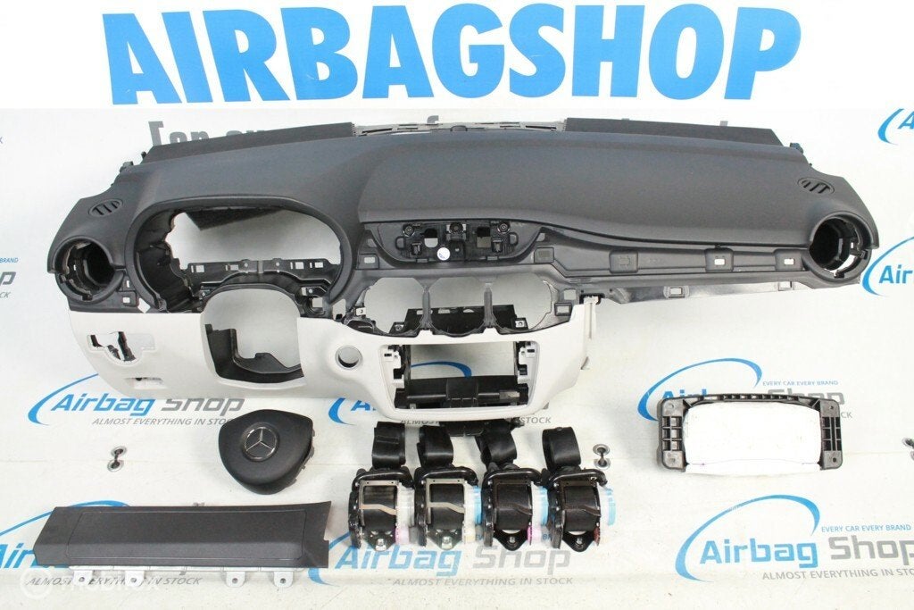 Airbag kit Tableau de bord noir blanc Mercedes B W246, Enlèvement ou Envoi, Utilisé