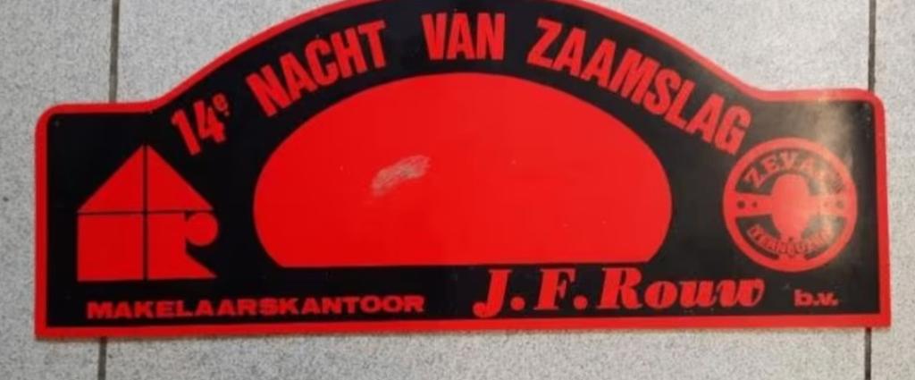 RALLYE BORD 14DE NACHT VAN ZAAMSLAG, Enlèvement ou Envoi