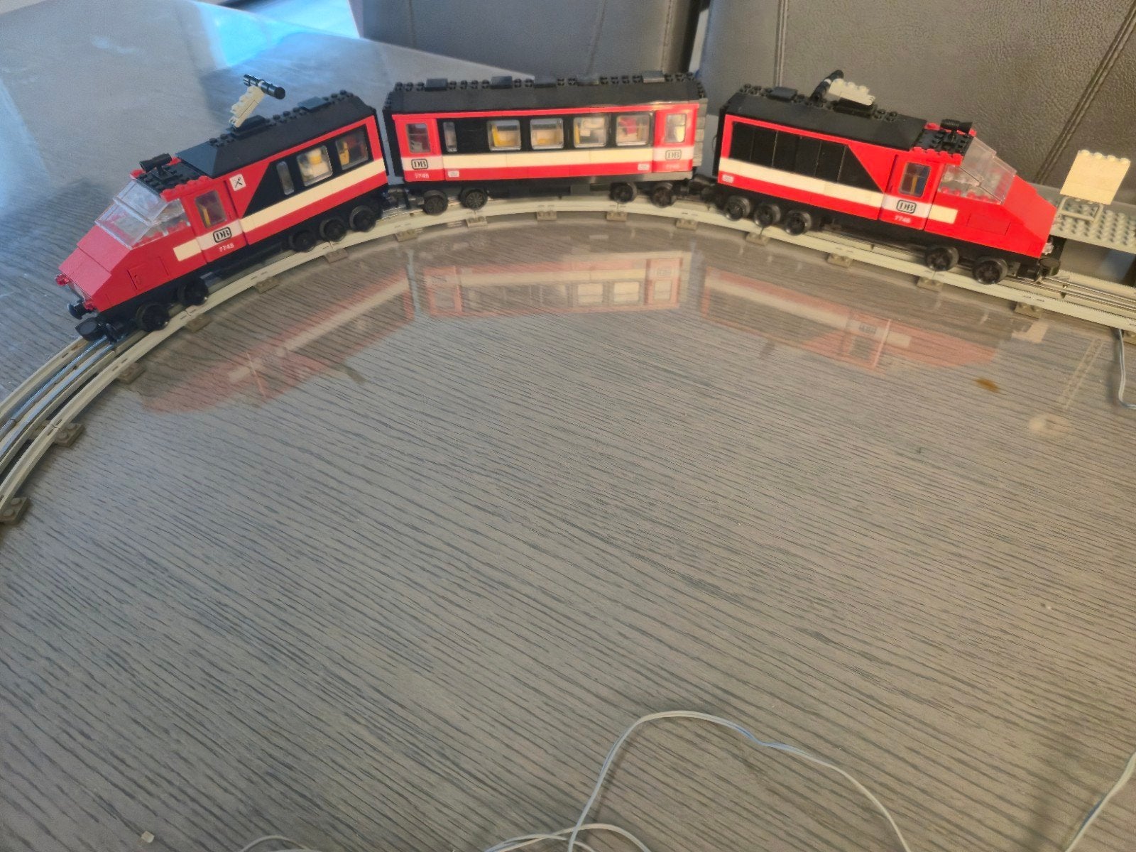 Lego trein (vintage TGV) met extras, Ophalen, Gebruikt, Lego, Inclusief instructies