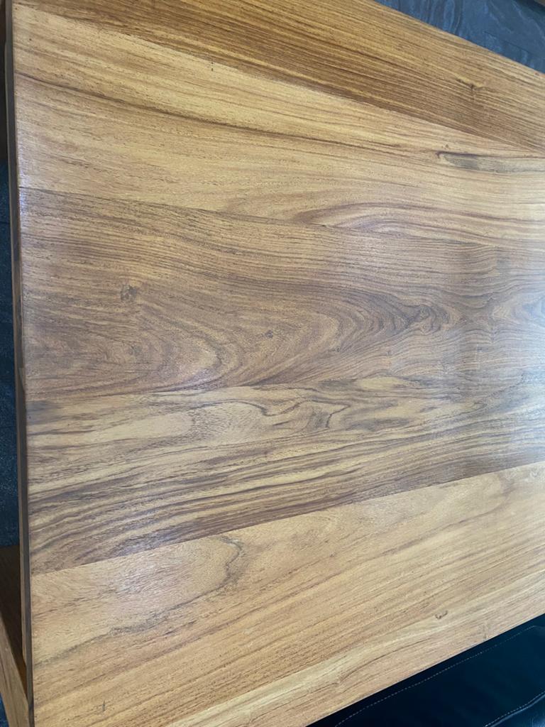 Salontafel in de woonkamer in perfecte staat, Ophalen, 100 tot 150 cm, Voir photos, Eikenhout