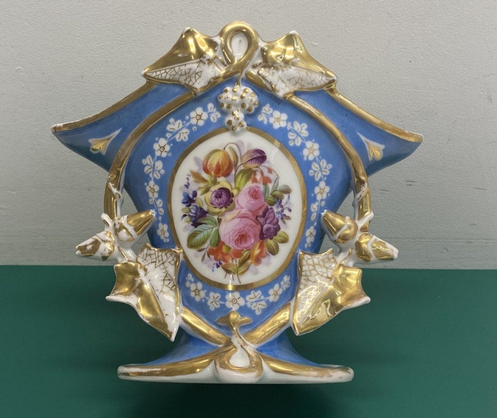 Vase en porcelaine peint à la main de Bruxelles ou de Paris, Antiquités & Art, Enlèvement ou Envoi