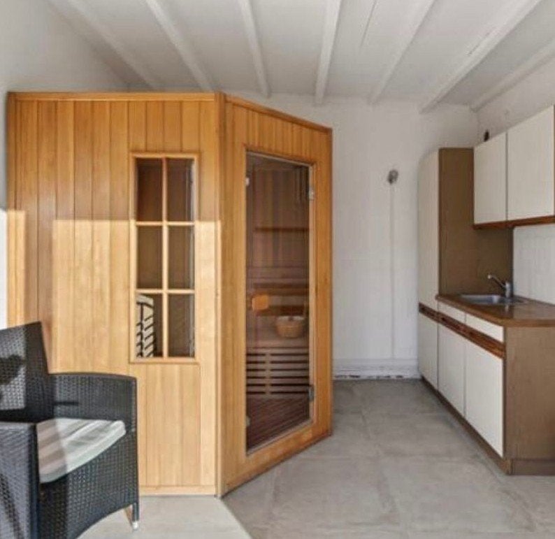 Sauna elektrisch, Ophalen, Zo goed als nieuw, Complete sauna