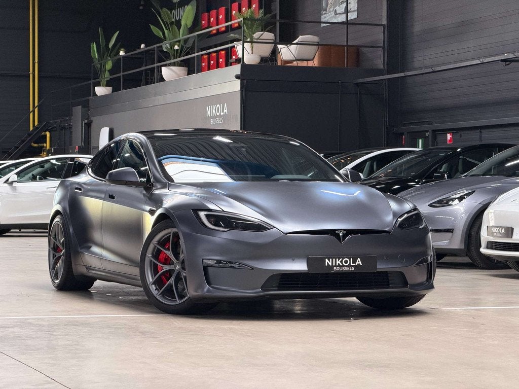 Tesla Model S PLAID - CARBON CERAMIC BRAKES - FULL MATTE PPF, Autos, Tesla, Entreprise, Achat, Model S, 4x4, ABS, Phares directionnels