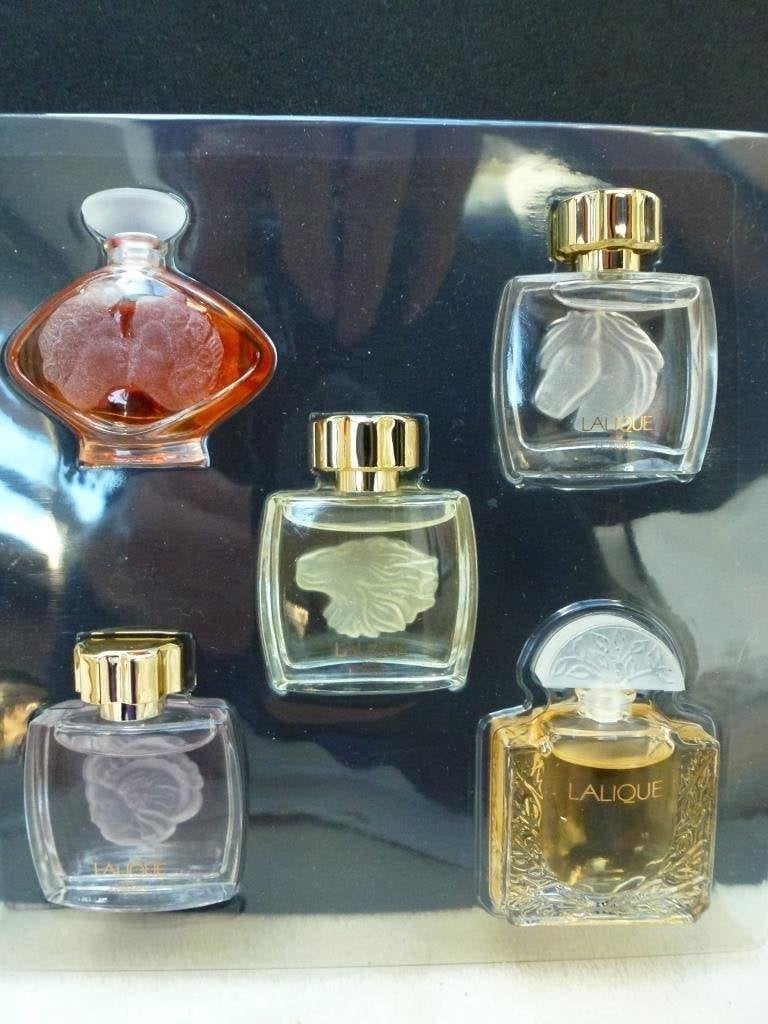 5 miniatuur parfumflesjes  Lalique la collection, Verzamelen, Ophalen of Verzenden, Nieuw, Miniatuur, Gevuld