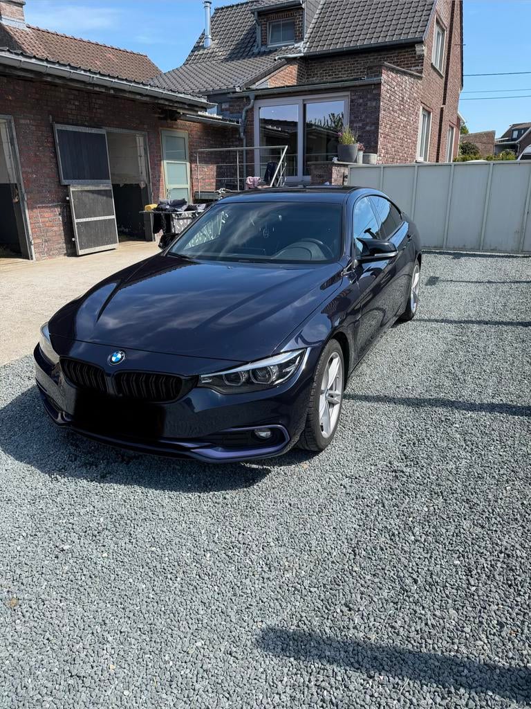 Bmw 4 grand coupe, Auto's, BMW, Automaat, Achterwielaandrijving, Blauw, Leder