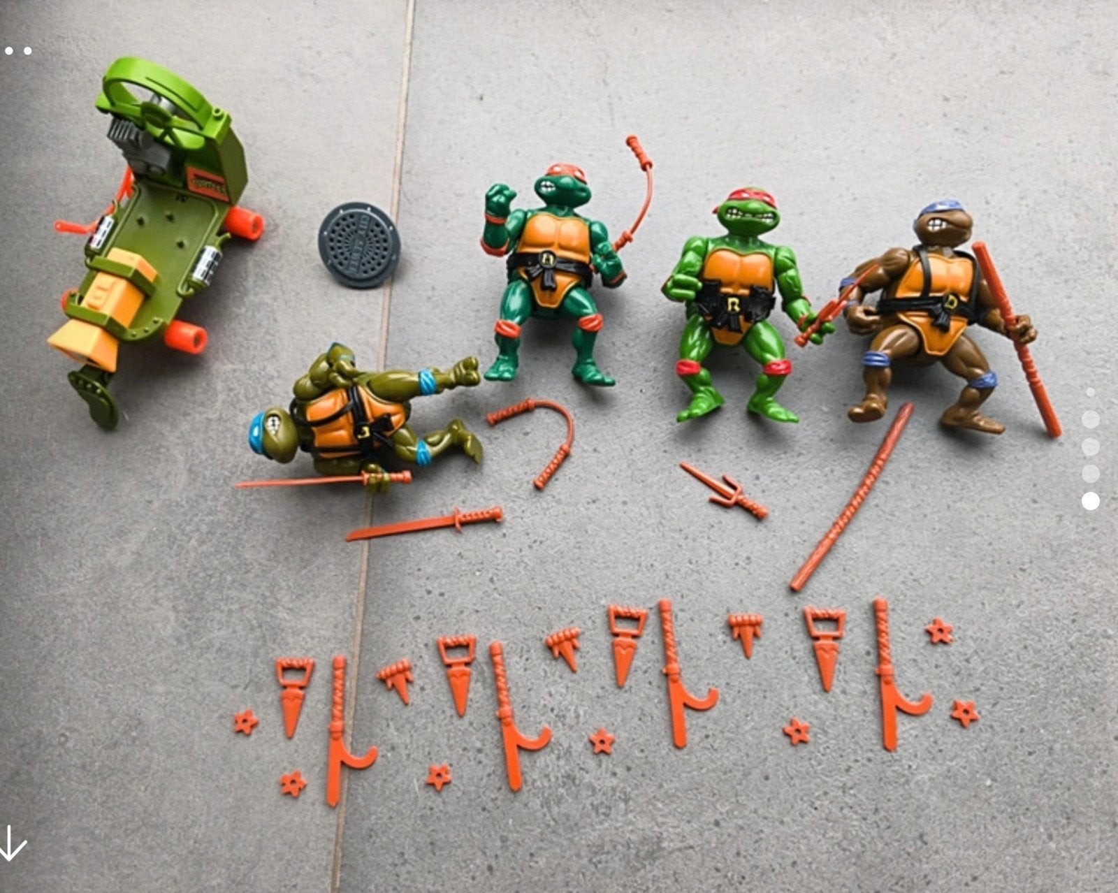 1988 vintage Teenage Mutant Ninja Turtles TMNT, Ophalen of Verzenden