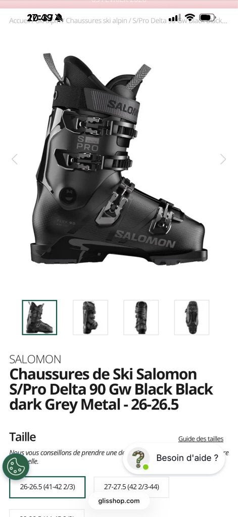 Botte de ski, Enlèvement, Chaussures, Ski, Salomon