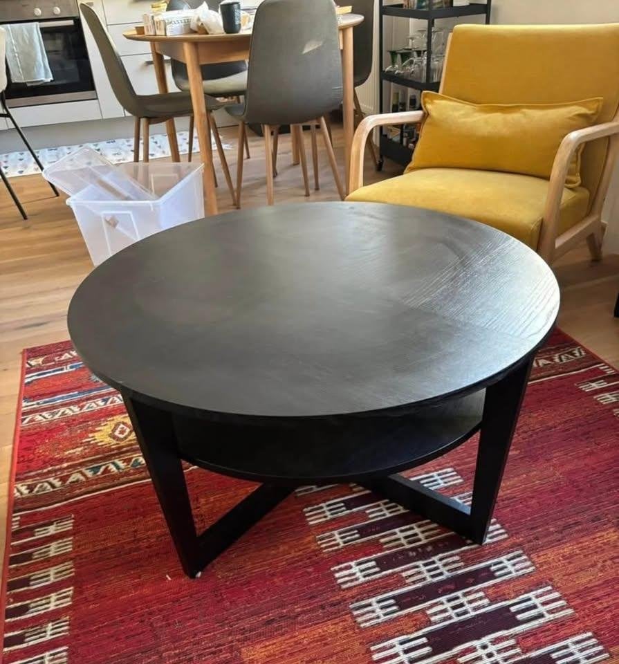 Table salon Ikea Vejmon, Maison & Meubles, 50 – 75, Rond, Comme neuf, Enlèvement